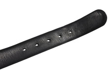 画像をギャラリービューアに読み込む, CHROME HEARTS クロムハーツ ベルト ストラップ サイズ32 フローラル ブラック レザー シルバー925 美品 中古 4b006572