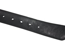 画像をギャラリービューアに読み込む, CHROME HEARTS クロムハーツ ベルト ストラップ サイズ32 フローラル ブラック レザー シルバー925 美品 中古 4b006572