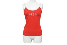 画像をギャラリービューアに読み込む, 新品未使用 CHROME HEARTS クロムハーツ ローラースケートタンク キャミソール ホースシュー コットン ポリウレタン レッド サイズS 中古 4b006589
