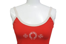 画像をギャラリービューアに読み込む, 新品未使用 CHROME HEARTS クロムハーツ ローラースケートタンク キャミソール ホースシュー コットン ポリウレタン レッド サイズS 中古 4b006589