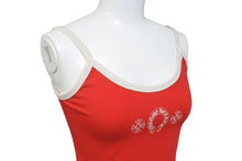 画像をギャラリービューアに読み込む, 新品未使用 CHROME HEARTS クロムハーツ ローラースケートタンク キャミソール ホースシュー コットン ポリウレタン レッド サイズS 中古 4b006589