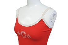 画像をギャラリービューアに読み込む, 新品未使用 CHROME HEARTS クロムハーツ ローラースケートタンク キャミソール ホースシュー コットン ポリウレタン レッド サイズS 中古 4b006589