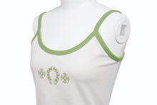 画像をギャラリービューアに読み込む, 新品未使用 CHROME HEARTS クロムハーツ ローラースケートタンク ホースシュー コットン ポリウレタン クリーム グリーン サイズM 中古 4b006593