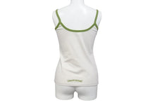 画像をギャラリービューアに読み込む, 新品未使用 CHROME HEARTS クロムハーツ ローラースケートタンク ホースシュー コットン ポリウレタン クリーム グリーン サイズM 中古 4b006593