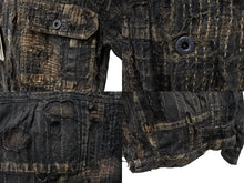 画像をギャラリービューアに読み込む, 新品未使用 KAPITAL キャピタル 25SS BLACK TEA-CORE BORO SPRING 1ST JKT ボロ ジャケット ブラック コットン EK-1694LJ サイズXXL 中古 4b006594