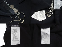 画像をギャラリービューアに読み込む, 新品未使用 KAPITAL キャピタル 25SS 裏毛 デビルフードブルゾン パーカー ブラック ボーン 骨 K2504LC156 シルバー金具 サイズF 中古 4b006596