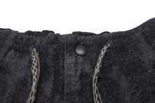 画像をギャラリービューアに読み込む, 極美品 KAPITAL キャピタル 12OZ MAGPIE DENIM W-KNEE EASY SHORT PANTS デニムショーツ K2503SP025 サイズXL ブラック 中古 4b006598