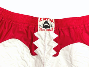 新品未使用 KAPITAL キャピタル Nylon Bone Swimsuit ナイロン ボーンスイムスーツ 水着 K2503SP520 サイズXL レッド 中古 4b006599