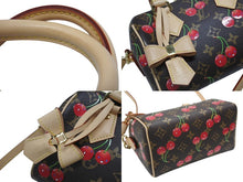 Load image into Gallery viewer, 新品同様 LOUIS VUITTON ルイヴィトン LV TM スピーディー バンドリエール20 チェリーブロッサム ハンドバッグ M13094 中古 4b006603