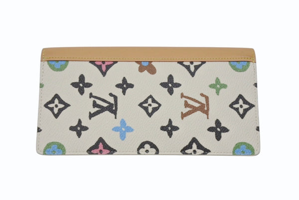 極美品 LOUIS VUITTON ルイヴィトン × タイラーザクリエイター ポルトフォイユ ブラザ NM 長財布 モノグラムクラギー M83335 バニラ 中古 4b006605