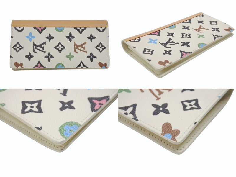 極美品 LOUIS VUITTON ルイヴィトン × タイラーザクリエイター ポルトフォイユ ブラザ NM 長財布 モノグラムクラギー M83335 バニラ 中古 4b006605