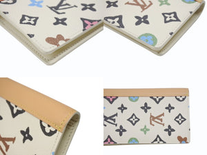 極美品 LOUIS VUITTON ルイヴィトン × タイラーザクリエイター ポルトフォイユ ブラザ NM 長財布 モノグラムクラギー M83335 バニラ 中古 4b006605