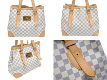 Load image into Gallery viewer, 極美品 LOUIS VUITTON ルイヴィトン ハムステッドMM ハンドバッグ N51204 ダミエアズール ホワイト 中古 4b006608