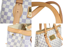 Load image into Gallery viewer, 極美品 LOUIS VUITTON ルイヴィトン ハムステッドMM ハンドバッグ N51204 ダミエアズール ホワイト 中古 4b006608