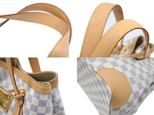 Load image into Gallery viewer, 極美品 LOUIS VUITTON ルイヴィトン ハムステッドMM ハンドバッグ N51204 ダミエアズール ホワイト 中古 4b006608