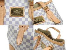 Load image into Gallery viewer, 極美品 LOUIS VUITTON ルイヴィトン ハムステッドMM ハンドバッグ N51204 ダミエアズール ホワイト 中古 4b006608