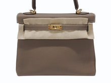 画像をギャラリービューアに読み込む, 新品未使用 HERMES エルメス KELLY ケリー25 2WAYハンドバッグ 内縫い トゴ エトゥープ ゴールド金具 W刻印 4b006610