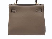 画像をギャラリービューアに読み込む, 新品未使用 HERMES エルメス KELLY ケリー25 2WAYハンドバッグ 内縫い トゴ エトゥープ ゴールド金具 W刻印 4b006610