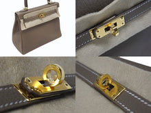 画像をギャラリービューアに読み込む, 新品未使用 HERMES エルメス KELLY ケリー25 2WAYハンドバッグ 内縫い トゴ エトゥープ ゴールド金具 W刻印 4b006610