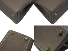 画像をギャラリービューアに読み込む, 新品未使用 HERMES エルメス KELLY ケリー25 2WAYハンドバッグ 内縫い トゴ エトゥープ ゴールド金具 W刻印 4b006610