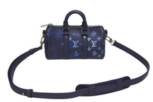 画像をギャラリービューアに読み込む, 新品同様 LOUIS VUITTON ルイヴィトン ウォーターカラー モノグラム ブルー キーポルXS M57844 中古 4b006611