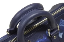 画像をギャラリービューアに読み込む, 新品同様 LOUIS VUITTON ルイヴィトン ウォーターカラー モノグラム ブルー キーポルXS M57844 中古 4b006611