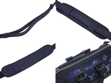 画像をギャラリービューアに読み込む, 新品同様 LOUIS VUITTON ルイヴィトン ウォーターカラー モノグラム ブルー キーポルXS M57844 中古 4b006611