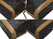Load image into Gallery viewer, 極美品 LOUIS VUITTON ルイヴィトン ナノ ノエ ハンドバッグ ショルダーバッグ M81266 ブラウン PVC レザー ゴールド金具 中古 4b006616