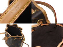 Load image into Gallery viewer, 極美品 LOUIS VUITTON ルイヴィトン ナノ ノエ ハンドバッグ ショルダーバッグ M81266 ブラウン PVC レザー ゴールド金具 中古 4b006616