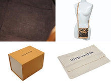 Load image into Gallery viewer, 極美品 LOUIS VUITTON ルイヴィトン ナノ ノエ ハンドバッグ ショルダーバッグ M81266 ブラウン PVC レザー ゴールド金具 中古 4b006616