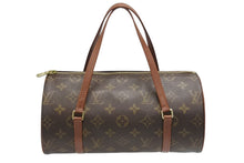 Load image into Gallery viewer, 極美品 LOUIS VUITTON ルイヴィトン パピヨン26 ハンドバッグ M51386 モノグラム PVC レザー ブラウン ゴールド金具 中古 4b006617