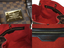 Load image into Gallery viewer, 極美品 LOUIS VUITTON ルイヴィトン ハムステッドMM トートバッグ N51204 ダミエ エベヌ ブラウン レザー PVC 中古 4b006619
