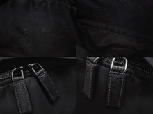 画像をギャラリービューアに読み込む, PRADA プラダ リュック バックパック 2VZ066 トライアングルロゴ ナイロン ブラック シルバー金具 美品 中古 4b006621