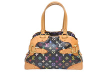 Load image into Gallery viewer, LOUIS VUITTON ルイヴィトン ショルダーバッグ クラウディア ノワール M40194 モノグラム マルチカラー ブラック 村上隆 美品 中古 4b006622