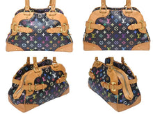 Load image into Gallery viewer, LOUIS VUITTON ルイヴィトン ショルダーバッグ クラウディア ノワール M40194 モノグラム マルチカラー ブラック 村上隆 美品 中古 4b006622