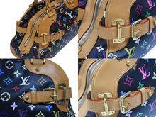 Load image into Gallery viewer, LOUIS VUITTON ルイヴィトン ショルダーバッグ クラウディア ノワール M40194 モノグラム マルチカラー ブラック 村上隆 美品 中古 4b006622