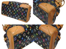Load image into Gallery viewer, LOUIS VUITTON ルイヴィトン ショルダーバッグ クラウディア ノワール M40194 モノグラム マルチカラー ブラック 村上隆 美品 中古 4b006622