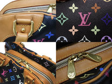 Load image into Gallery viewer, LOUIS VUITTON ルイヴィトン ショルダーバッグ クラウディア ノワール M40194 モノグラム マルチカラー ブラック 村上隆 美品 中古 4b006622