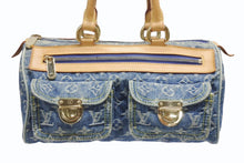 Load image into Gallery viewer, LOUIS VUITTON ルイヴィトン ネオスピーディ ハンドバッグ M95019 モノグラム デニム インディゴブルー ゴールド金具 美品 中古 4b006624