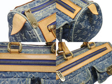 Load image into Gallery viewer, LOUIS VUITTON ルイヴィトン ネオスピーディ ハンドバッグ M95019 モノグラム デニム インディゴブルー ゴールド金具 美品 中古 4b006624