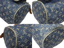 Load image into Gallery viewer, LOUIS VUITTON ルイヴィトン ネオスピーディ ハンドバッグ M95019 モノグラム デニム インディゴブルー ゴールド金具 美品 中古 4b006624