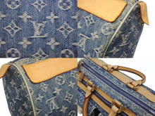 Load image into Gallery viewer, LOUIS VUITTON ルイヴィトン ネオスピーディ ハンドバッグ M95019 モノグラム デニム インディゴブルー ゴールド金具 美品 中古 4b006624