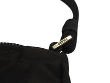 画像をギャラリービューアに読み込む, PRADA プラダ ハンドバッグ アクセサリーポーチ トライアングルロゴ イタリア製 ナイロン ブラック シルバー金具 美品 中古 4b006625