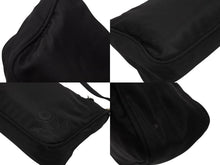 画像をギャラリービューアに読み込む, PRADA プラダ ハンドバッグ アクセサリーポーチ トライアングルロゴ イタリア製 ナイロン ブラック シルバー金具 美品 中古 4b006625