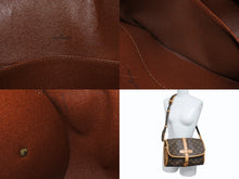 画像をギャラリービューアに読み込む, LOUIS VUITTON ルイヴィトン モノグラム マルヌ ショルダーバッグ ブラウン ロゴ 鞄 PVC レザー M51369 ゴールド金具 良品 中古 4b006628
