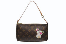 Load image into Gallery viewer, 極美品 LOUIS VUITTON ルイヴィトン ポシェット アクセソワール パンダ M51981 モノグラム アクセポ ハンドバッグ 村上隆 中古 4b006629
