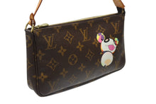 Load image into Gallery viewer, 極美品 LOUIS VUITTON ルイヴィトン ポシェット アクセソワール パンダ M51981 モノグラム アクセポ ハンドバッグ 村上隆 中古 4b006629