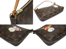Load image into Gallery viewer, 極美品 LOUIS VUITTON ルイヴィトン ポシェット アクセソワール パンダ M51981 モノグラム アクセポ ハンドバッグ 村上隆 中古 4b006629