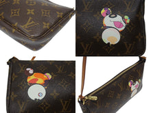 Load image into Gallery viewer, 極美品 LOUIS VUITTON ルイヴィトン ポシェット アクセソワール パンダ M51981 モノグラム アクセポ ハンドバッグ 村上隆 中古 4b006629