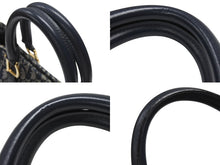 Load image into Gallery viewer, Christian Dior クリスチャンディオール トロッター ハンドバッグ ガリアーノ期 BO B 0071 ネイビー ゴールド金具 美品 中古 4b006632